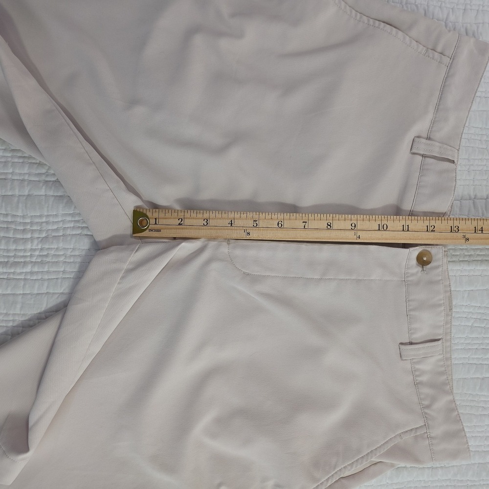 Cutter Buck Men Golf Shorts 36 Tan Performance Stretch Chino Flat Front Inseam - Picture 8 of 11